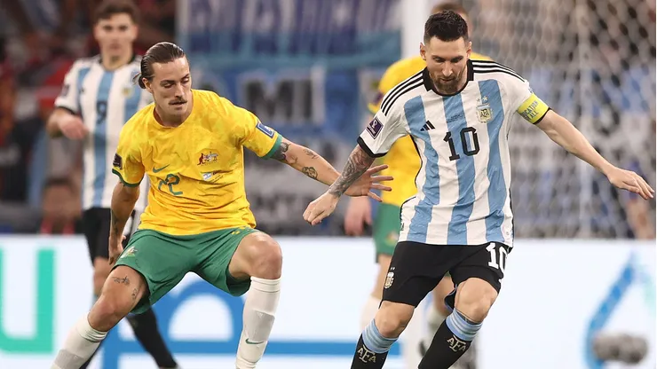Argentina de Messi superou a Austrália na Copa de 2022 (Photo by Robert Cianflone/Getty Images for Football Australia)