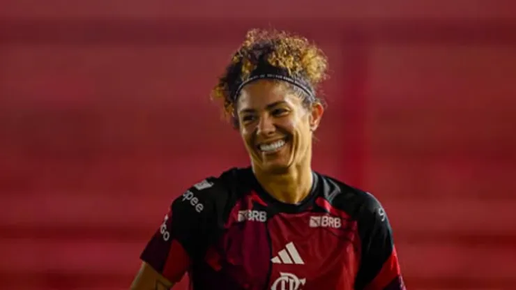 Cristiane retornou aos treinos no Flamengo - Foto: Paula Reis/Flamengo