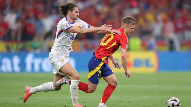 Olmo e Rabiot na Euro de 2024. (Photo by Alex Livesey/Getty Images)