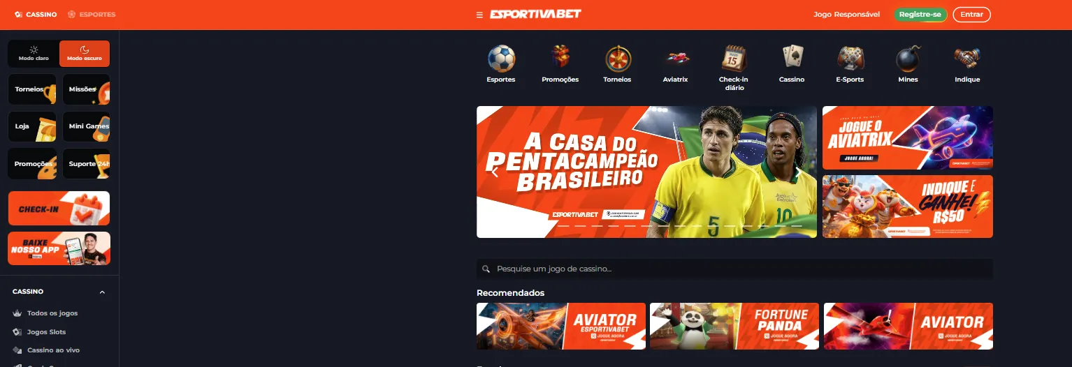 A Esportiva bet tem um site fácil para todos perfis de apostadores