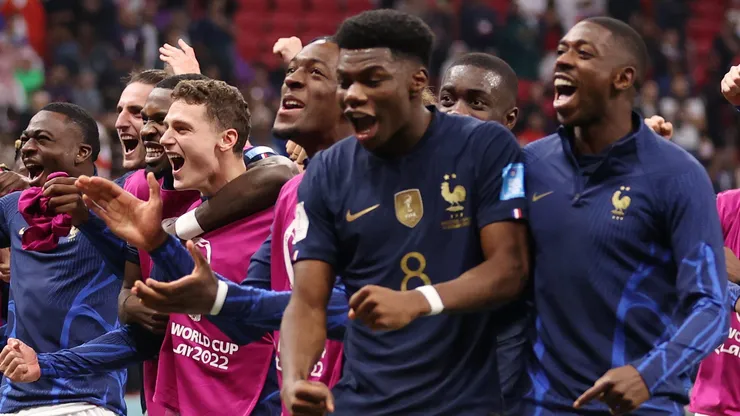 França eliminou a Inglaterra nas quartas da Copa de 2022 (Photo by Catherine Ivill)