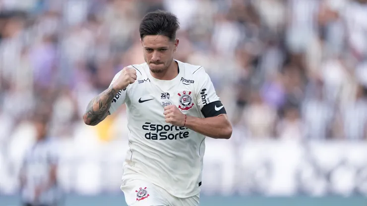 Garro jogador do Corinthians comemora seu gol durante partida contra o Botafogo no estadio Engenhao pelo campeonato Brasileiro A 2026. Foto: Jorge Rodrigues/AGIF