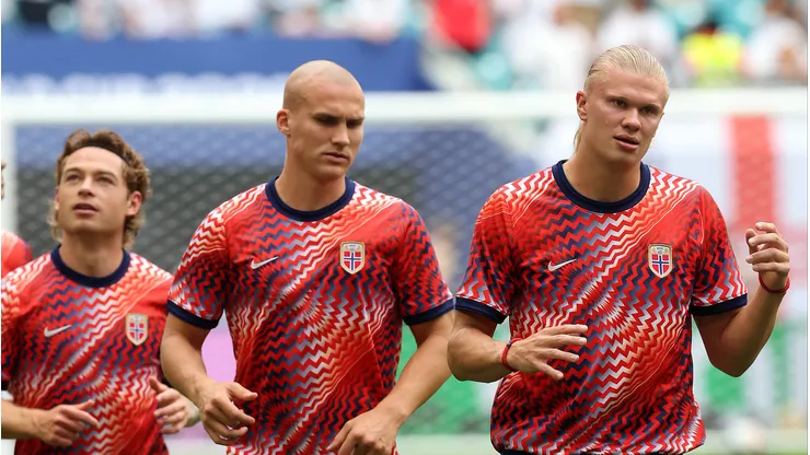 Jogadores da Noruega na Copa. (Photo by Richard Pelham/Getty Images)