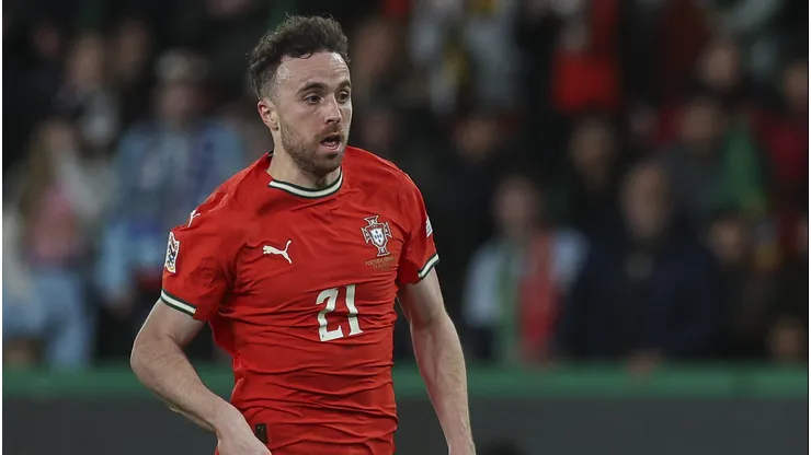 Diogo Jota em partida de Portugal. (Photo by Carlos Rodrigues/Getty Images)