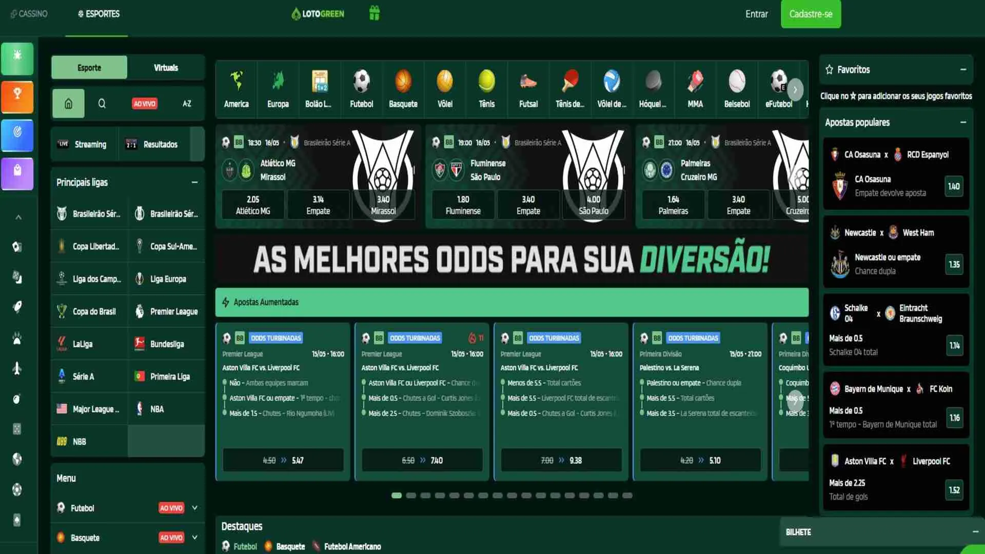 A Lotogreen tem odds acima da média | Crédito: Reprodução / Lotogreen