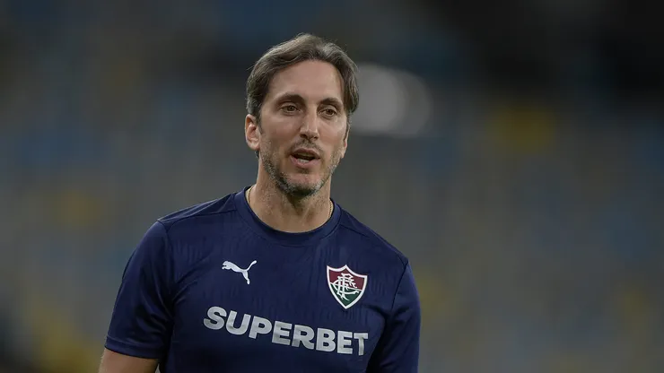 Luis Zubeldia tecnico do Fluminense durante partida contra o Bahia no estadio Maracana pelo campeonato Amistoso. Foto: Thiago Ribeiro/AGIF